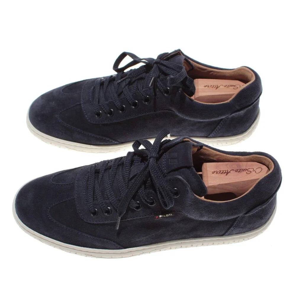 Piloti NWB Shift Lace Up Driving Sneakers Size 7 US in Midnight Blue Suede